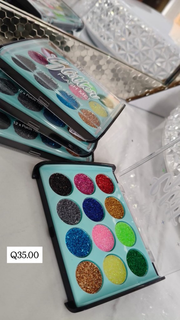 Sombra Glitter 12 colores