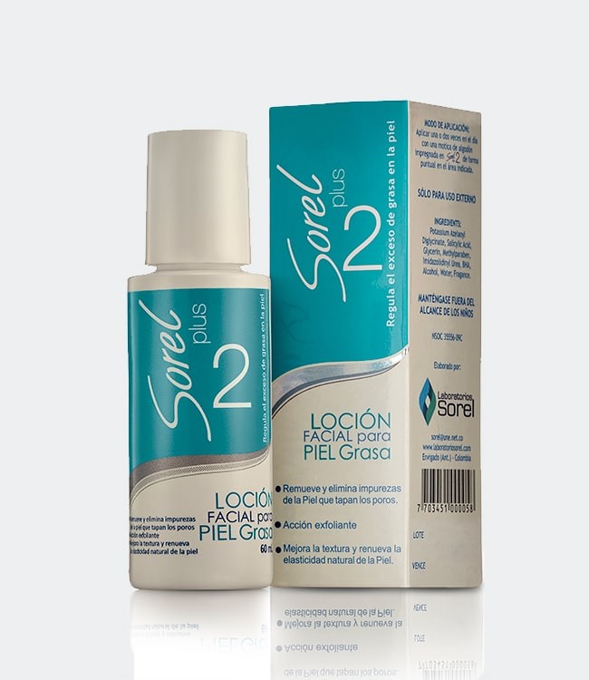 Sorel plus 2 locion facial piel grasa