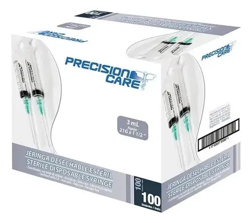 Jeringa 3mL adulto Precision Care