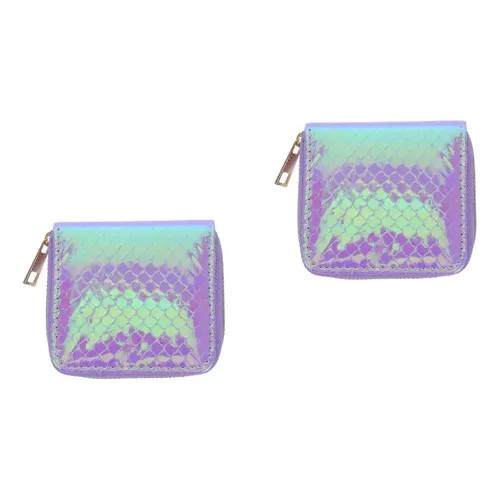 Monedero holografica morada