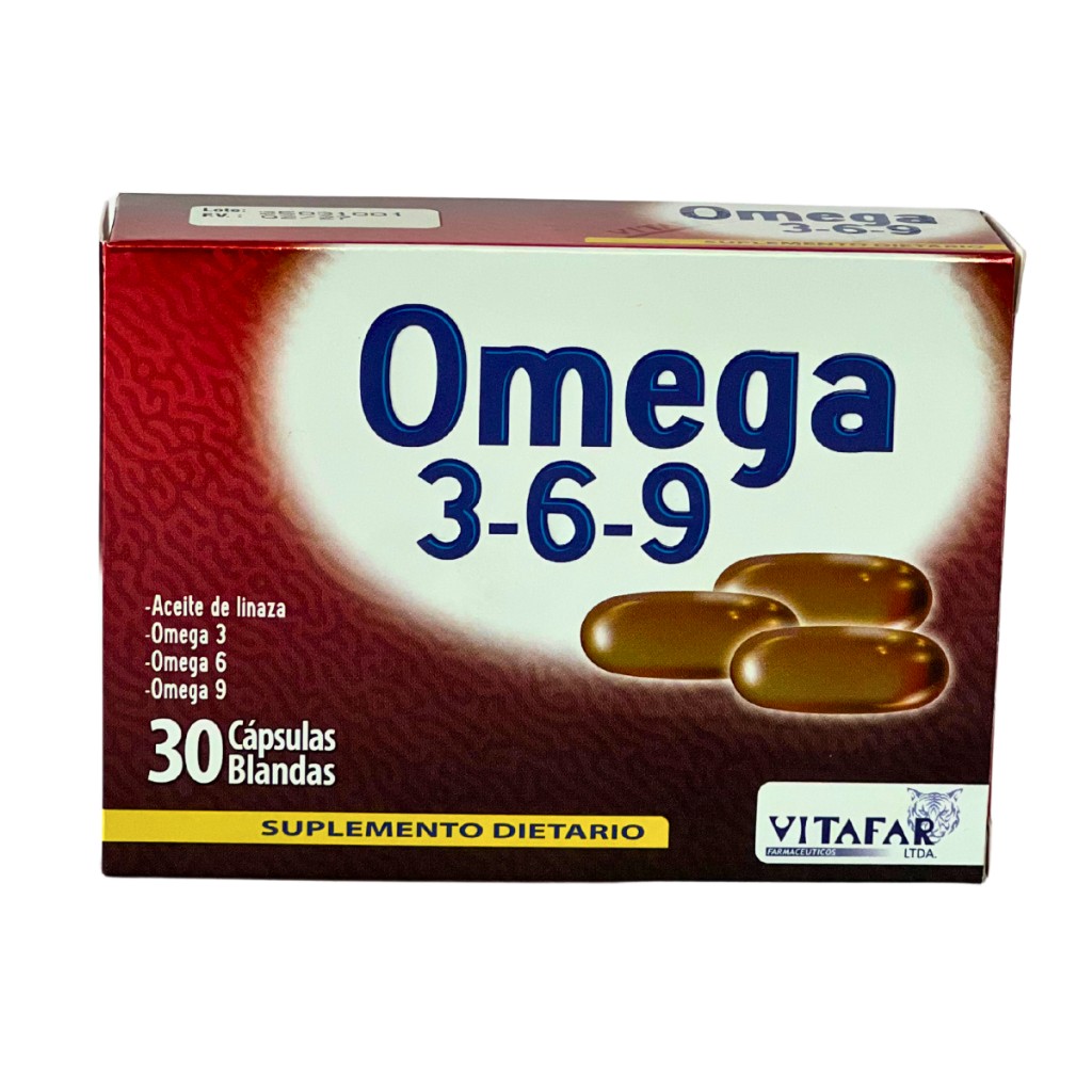 Omega 3-6-9 Vitafar 30 cápsulas