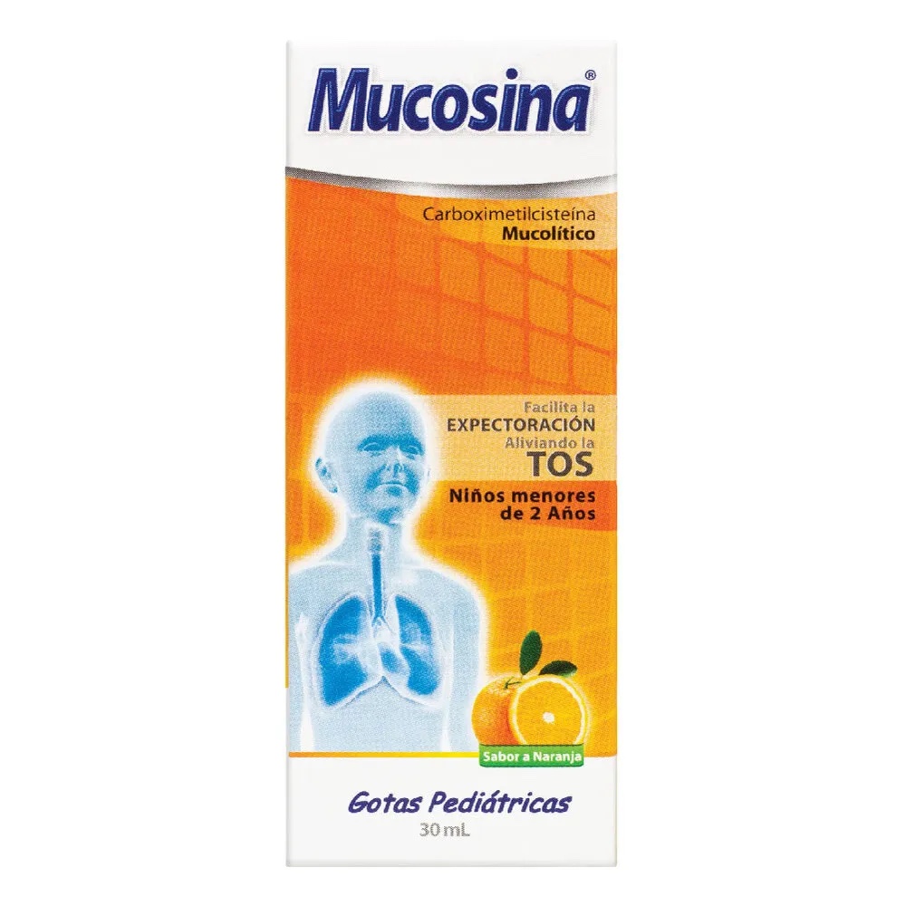 Mucosina naranja gotas pediátricas