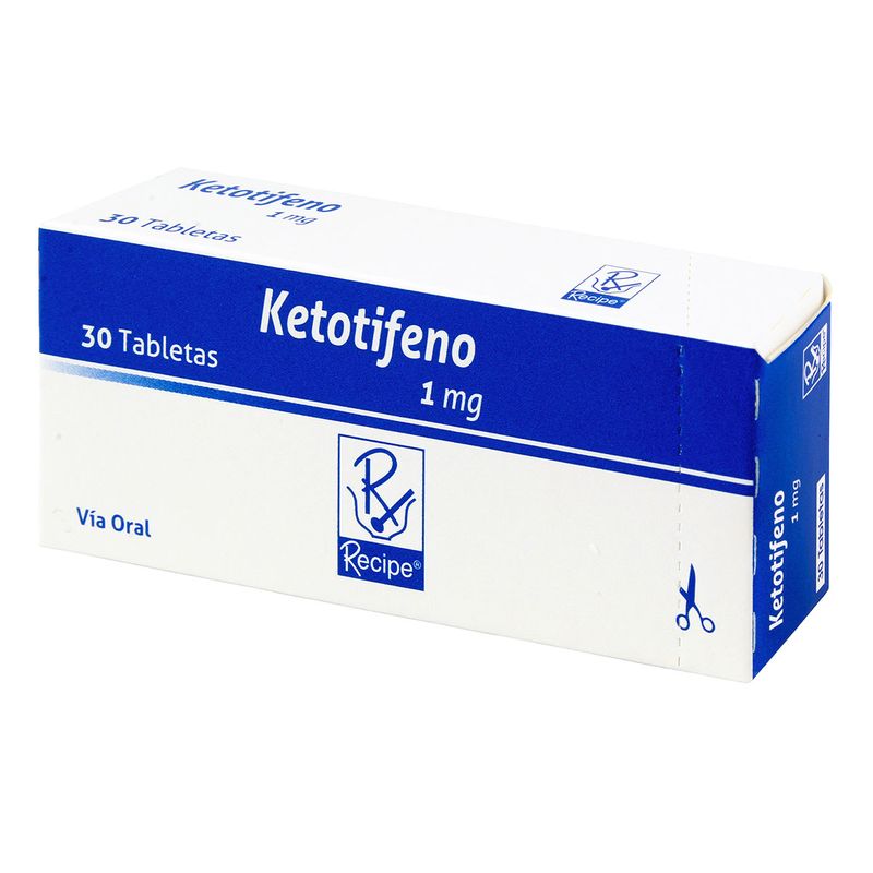 Recipe Ketotifeno 1 mg tabletas