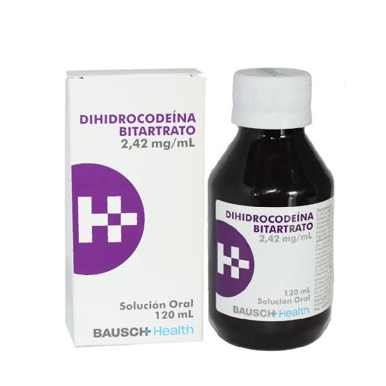 Bausch+Health dihidrocodeína solución oral 120mL