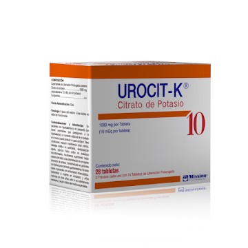 Urocit-K citrato de potasio 10
