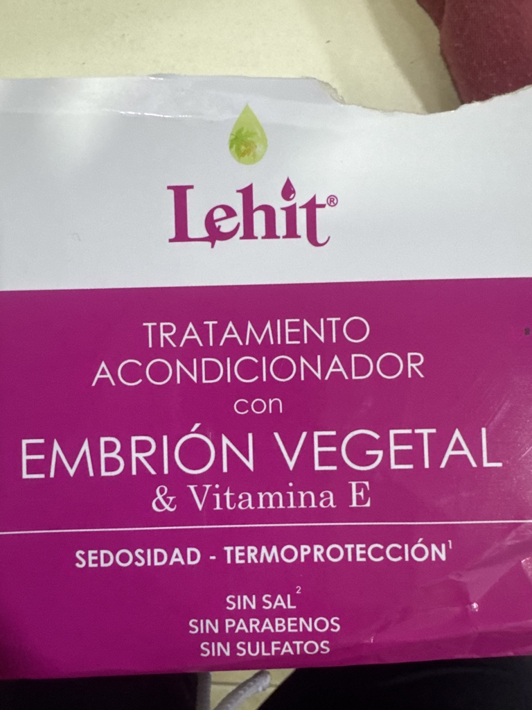 Lehit tratamiento acondicionador con embrión vegetal y vitamina E