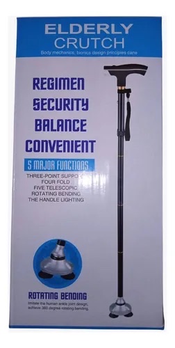 Elderly Crutch baston negro