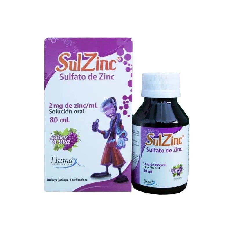 SulZinc sulfato de zinc 80 mL