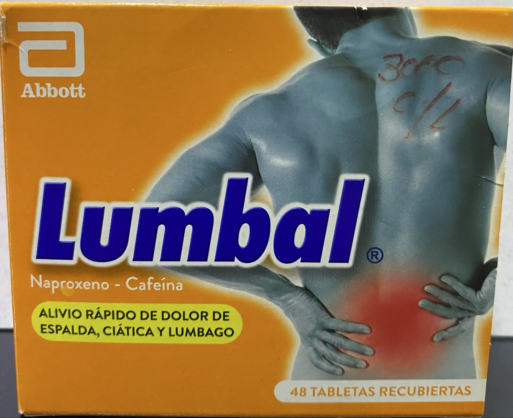 Lumbal naproxeno cafeina