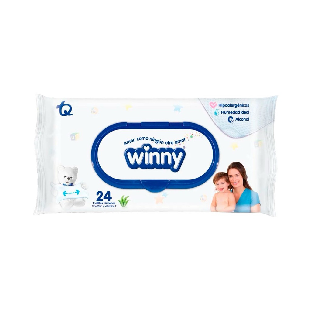 Winny toallitas húmedas 24