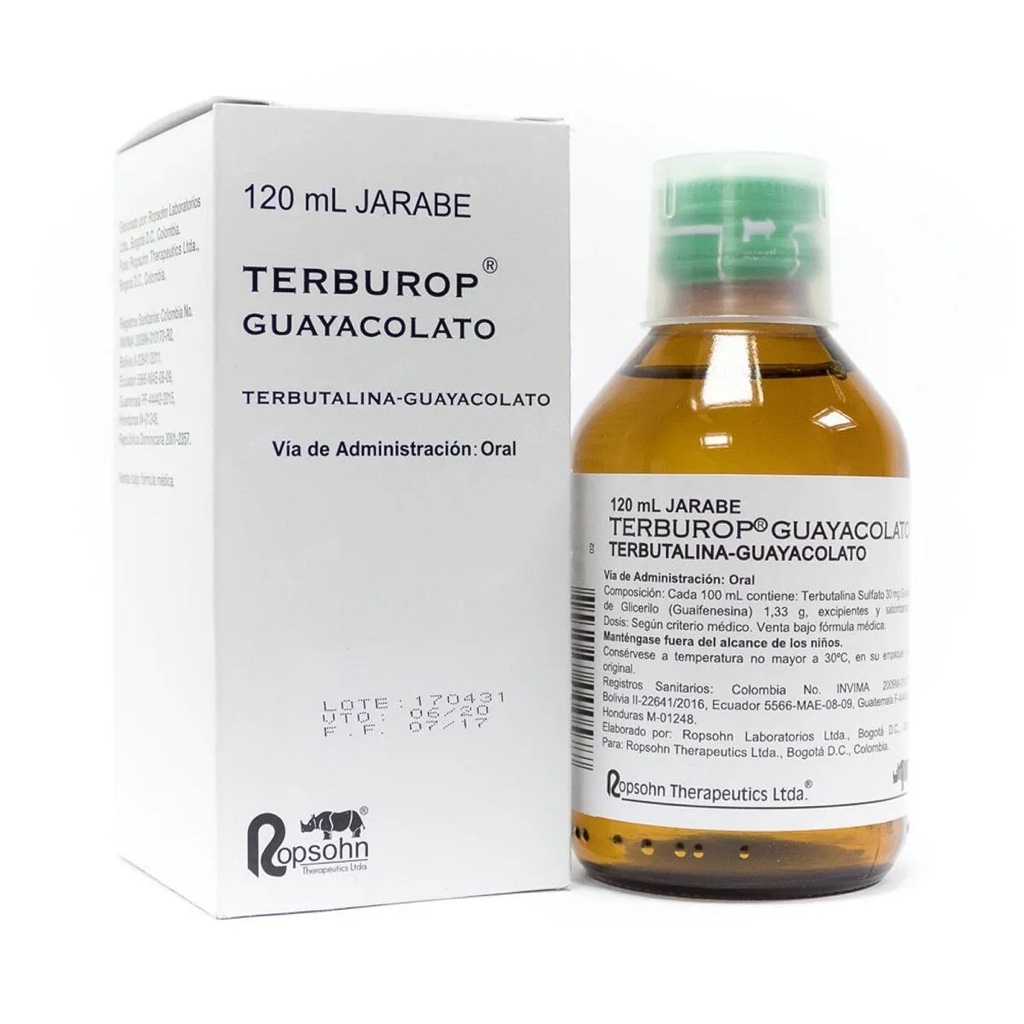 Terburop Guayacolato jarabe 120 mL