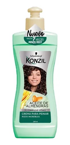 Konzil crema para peinar aceite de almendras