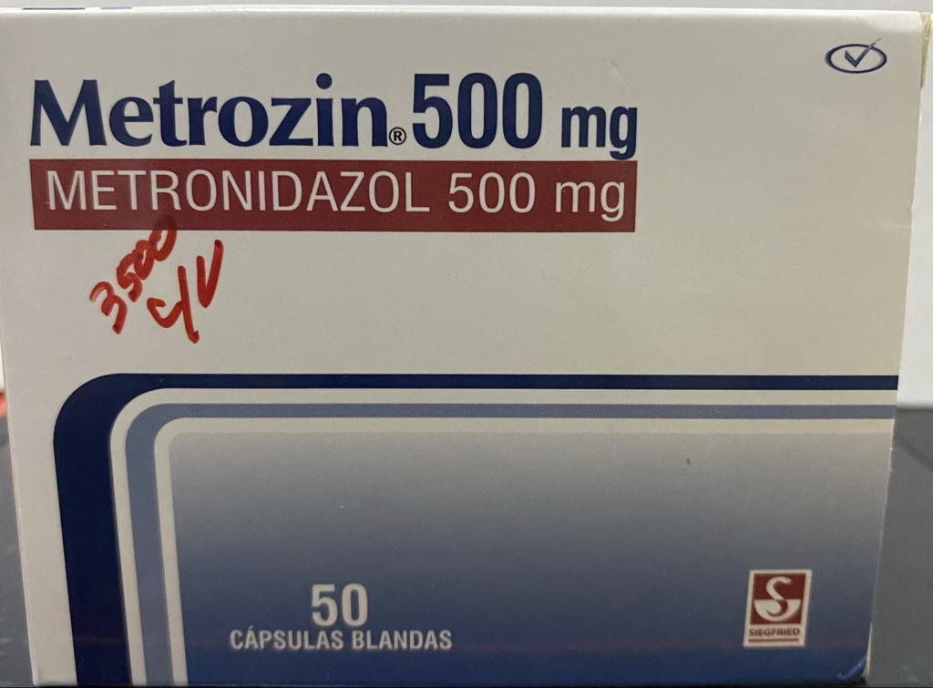 Metrozin 500 mg cápsulas blandas