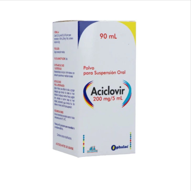 Aciclovir suspensión 200 mg/5 mL
