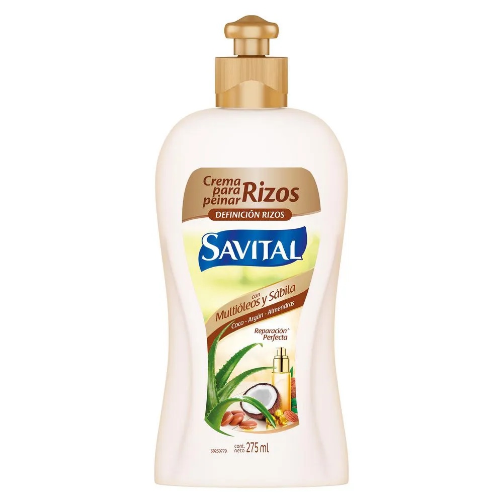 SAVITAL crema para peinar rizos blanca 275ml