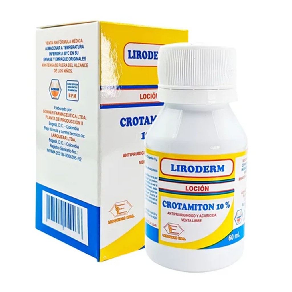 Liroderm Crotamiton loción 10%