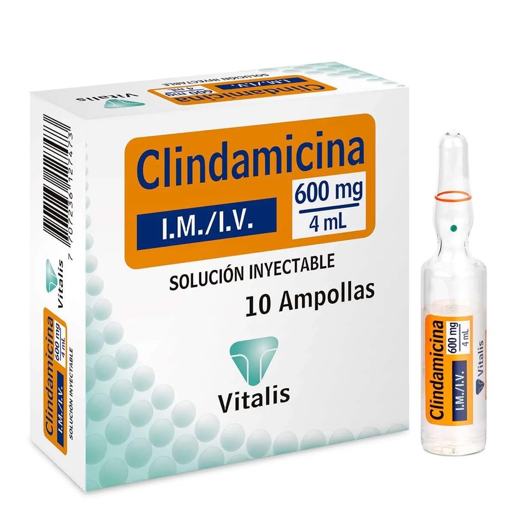 Clindamicina 600 mg 4 mL Vitalis