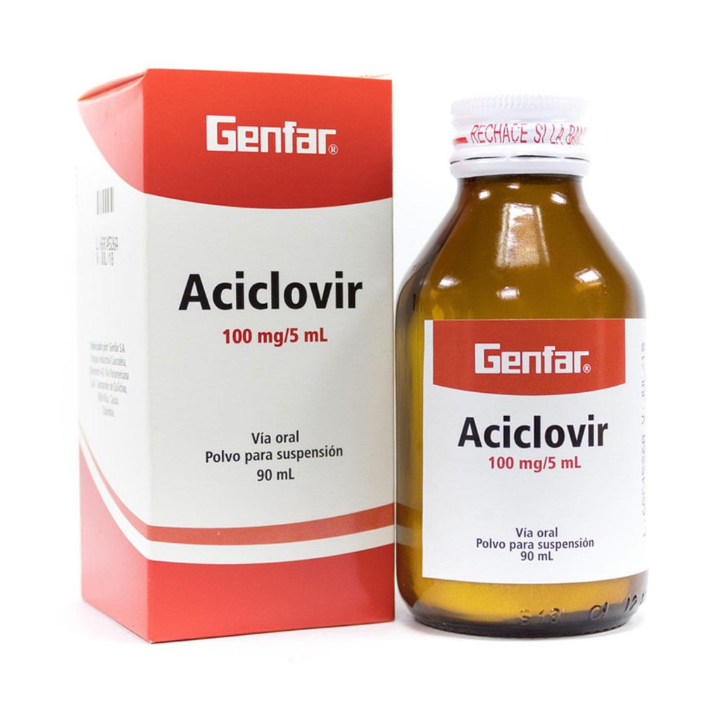 Aciclovir 100 mg/5 mL Genfar