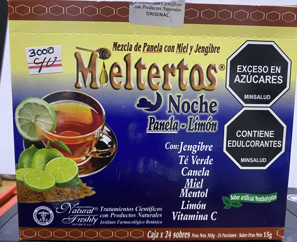 Mieltertos Noche Panela-Limón