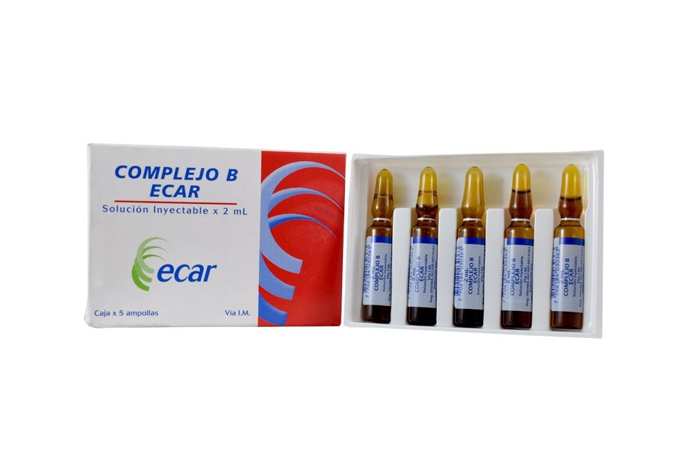 Complejo B Inyectable 2ml Ecar