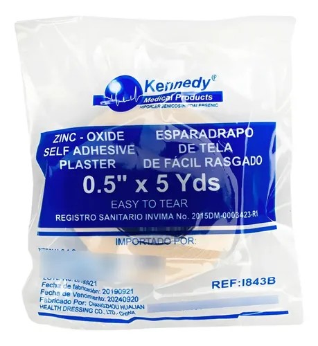 Kennedy esparadrapo tela 0.5" x 5 y ds