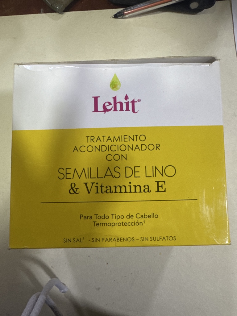 Lehit tratamiento acondicionador semillas de lino y vitamina E