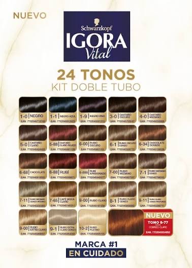 Igora Vital 24 tonos kit doble tubo