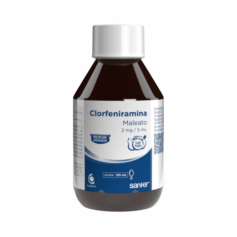 Clorfeniramina jarabe 120 mL