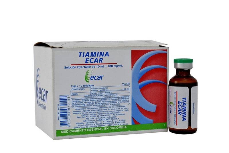 Tiamina ampolla 1g ECAR