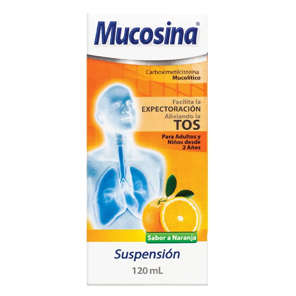 Mucosina naranja suspensión 120mL
