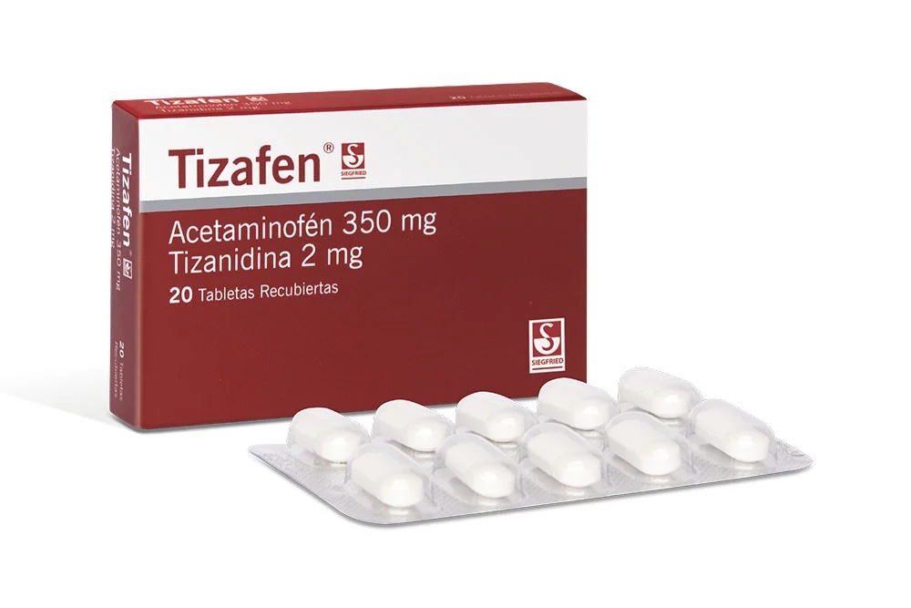 Tizafen acetaminofen tizanidina