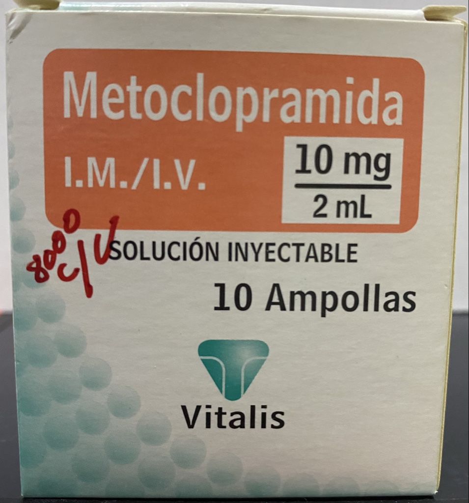 Vitalis Metoclopramida 10 mg ampollas