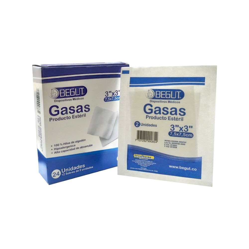 Gasas estéril 3x3