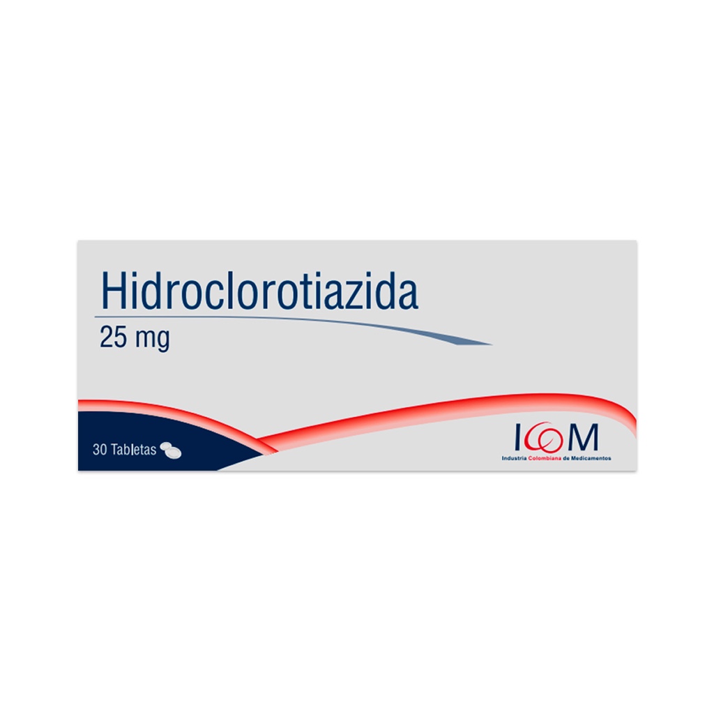 Icom Hidroclorotiazida 25 mg