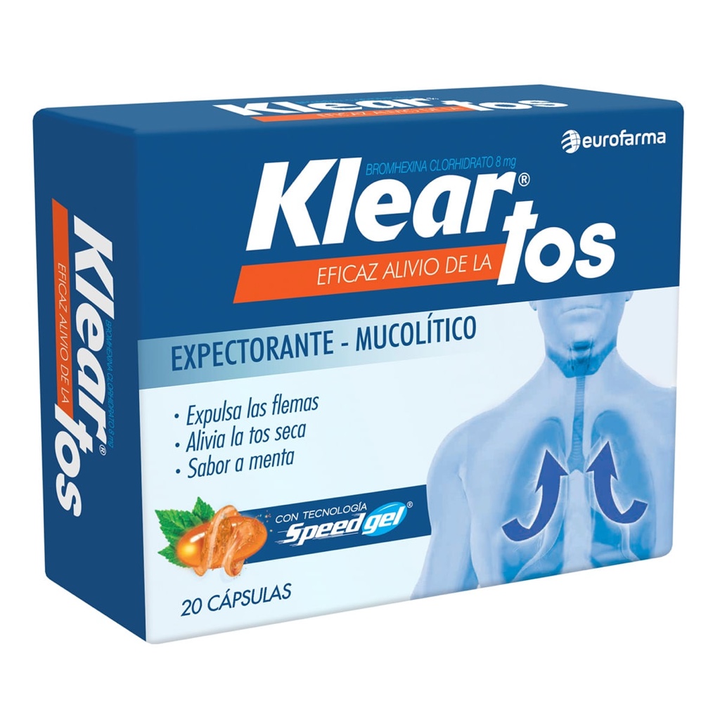 Klear tos menta 20 cápsulas