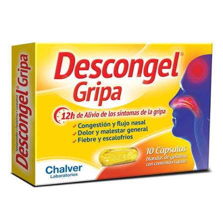Descongel Gripa 100 cápsulas
