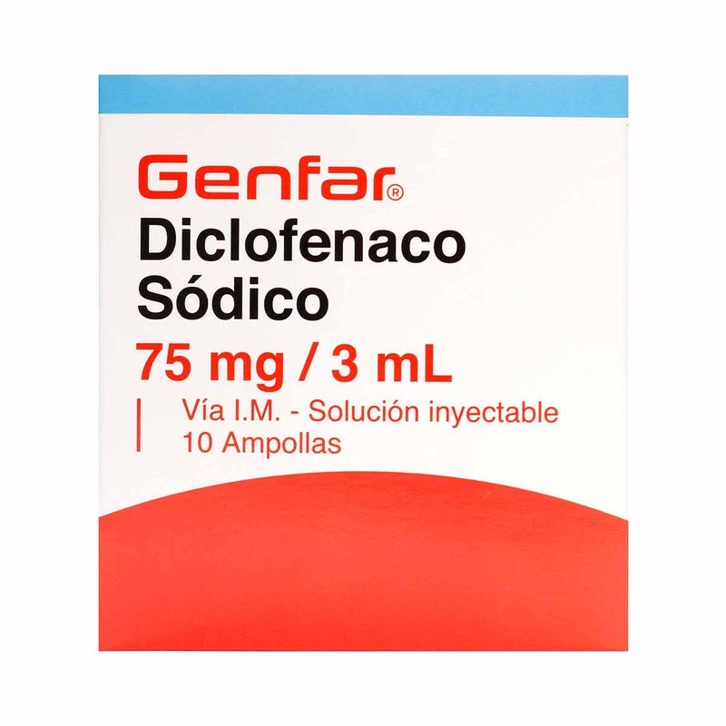 Genfar Diclofenaco Sódico 75 mg/3 mL