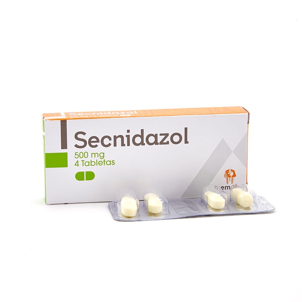 Secnidazol 500 mg x4 tabletas