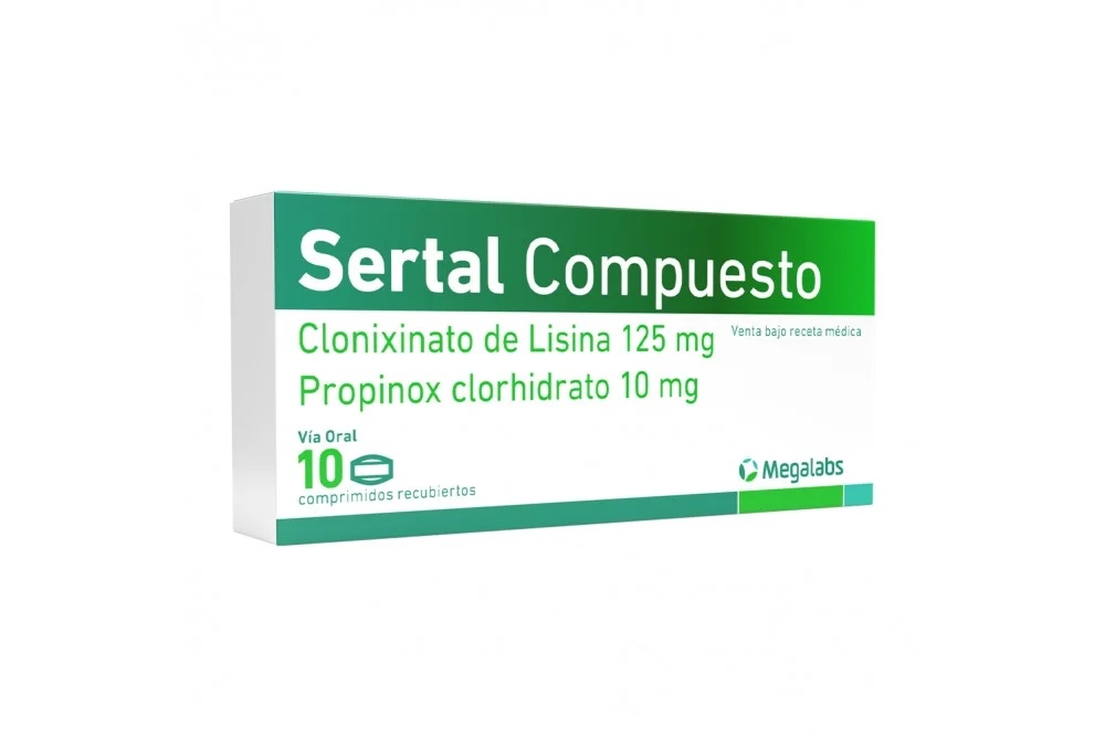 Sertal Compuesto 10 comprimidos