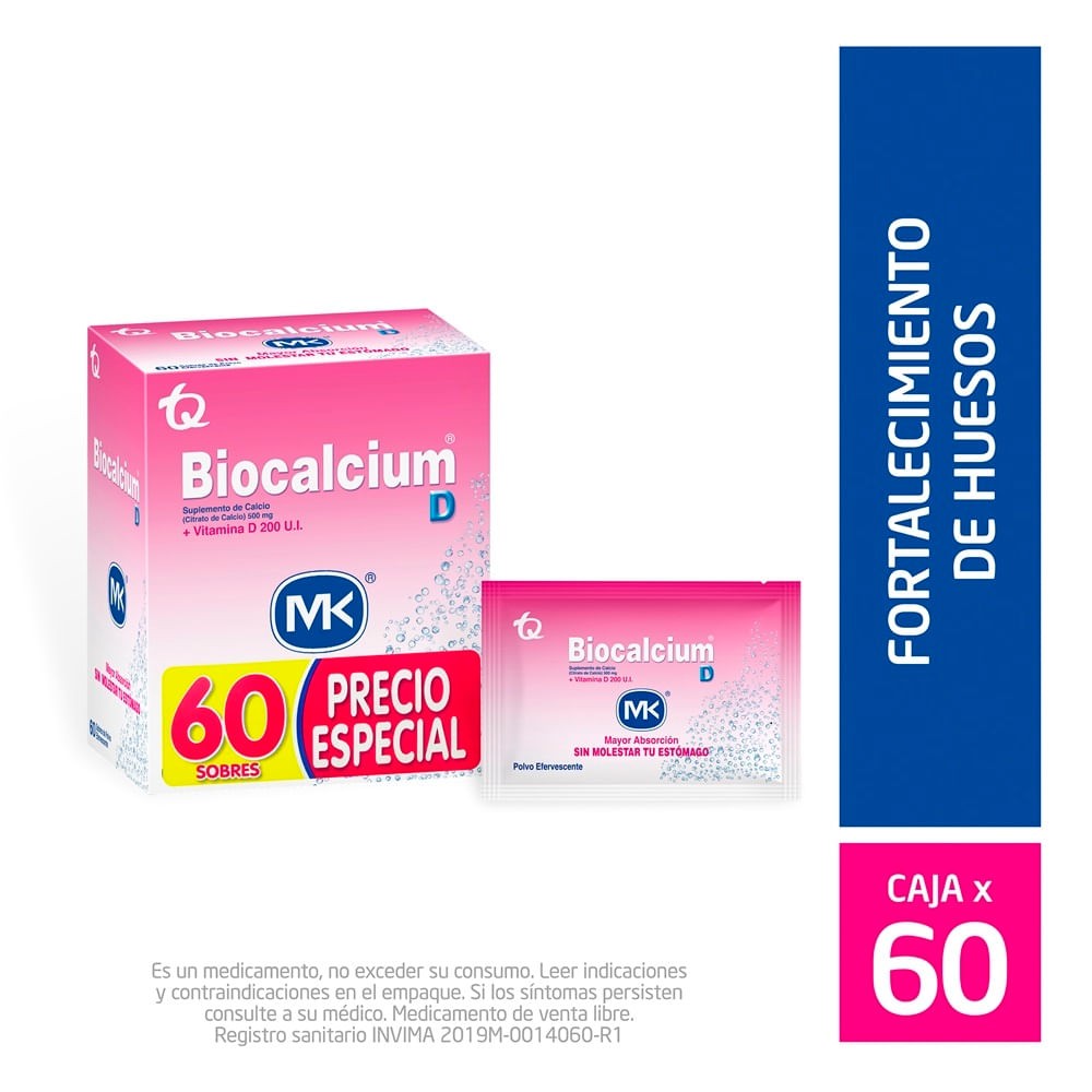 Biocalcium D 60 sobres
