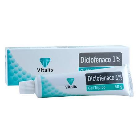 Diclofenaco 1% gel tópico 50 g vitalis