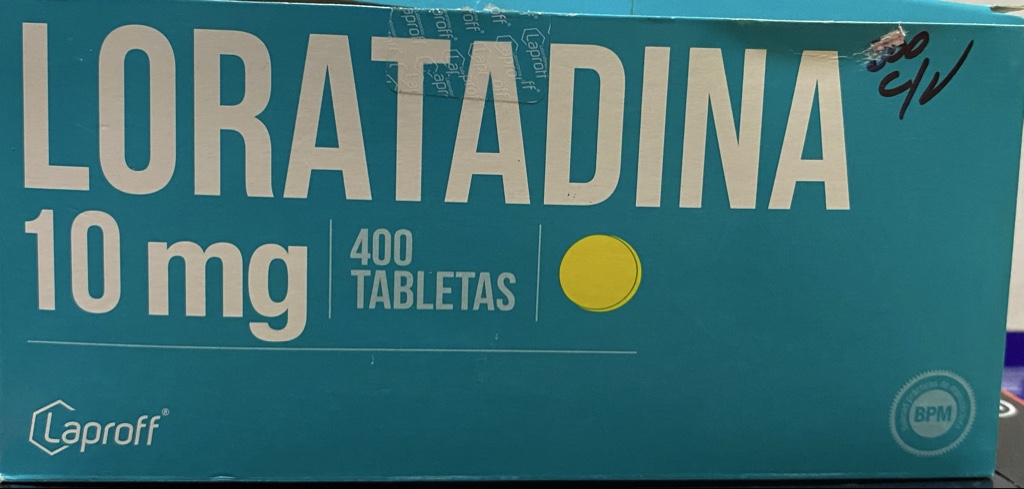 Loratadina 10 mg 400 tabletas Laproff