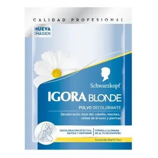 Blonde polvo schwarzkopf 20g