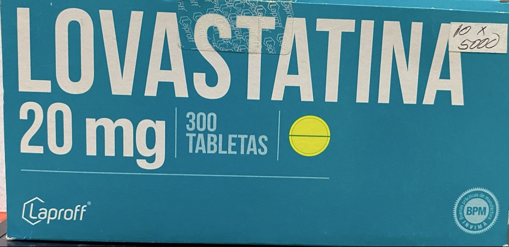Lovastatina Laproff 20 mg 300 tabletas