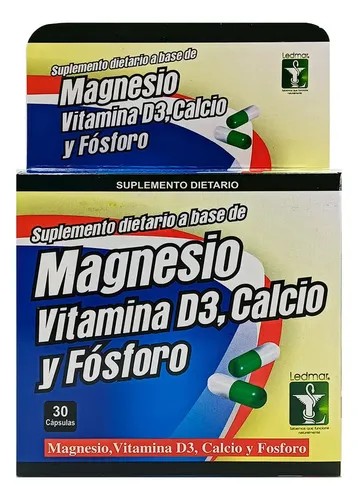 Magnesio Vitamina D3 30 cápsulas