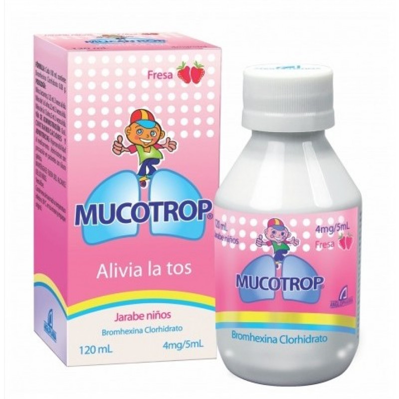 Mucotrop fresa jarabe niños 120mL