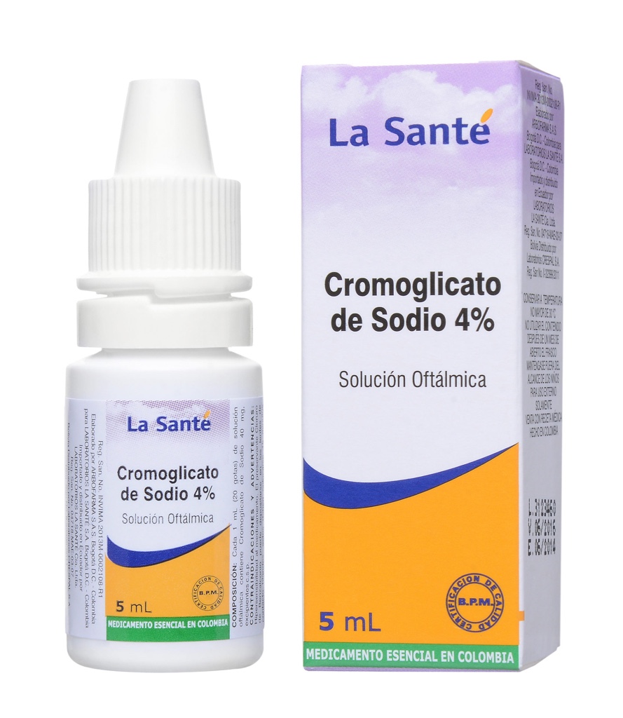 Cromoglicato de sodio 2% gotas