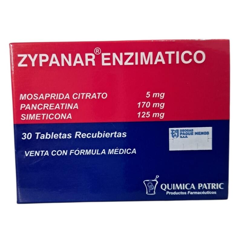 Zypanar enzimatico 30 tabletas