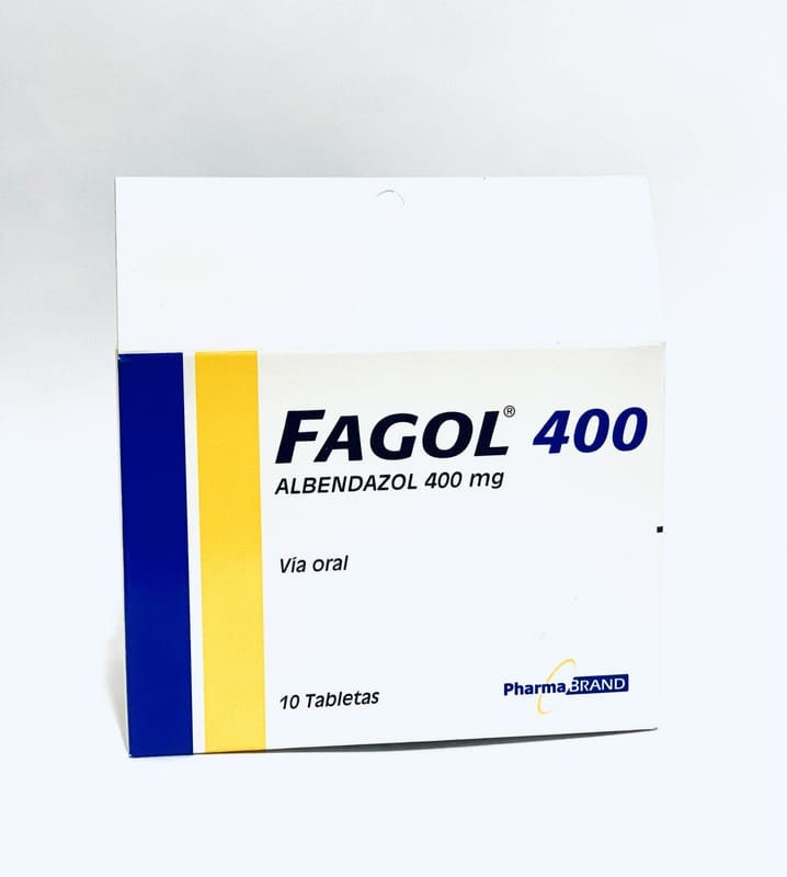 Fagol (Albendazol) 400mg Caja x 10 Tabletas
