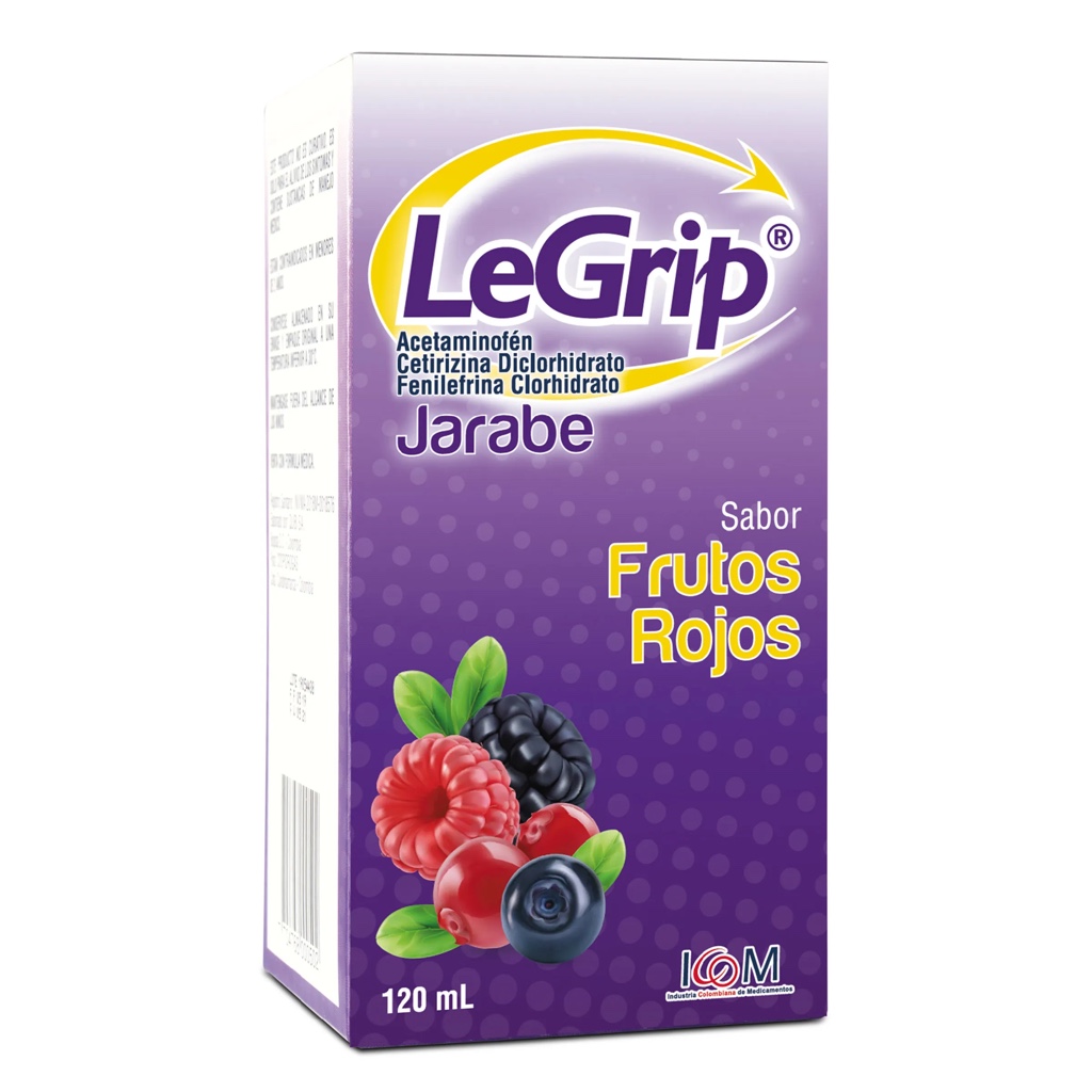 LeGrip jarabe frutos rojos 120 mL
